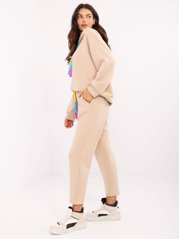 Бежов Комплект ITALY MODA - Елегантност и Комфорт - Image 3