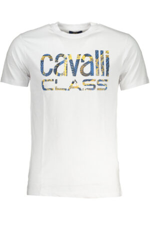 CAVALLI CLASS Мъжка тениска с къс ръкав - Бяла