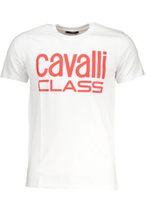 CAVALLI CLASS Мъжка Тениска с Къс Ръкав - Бяла