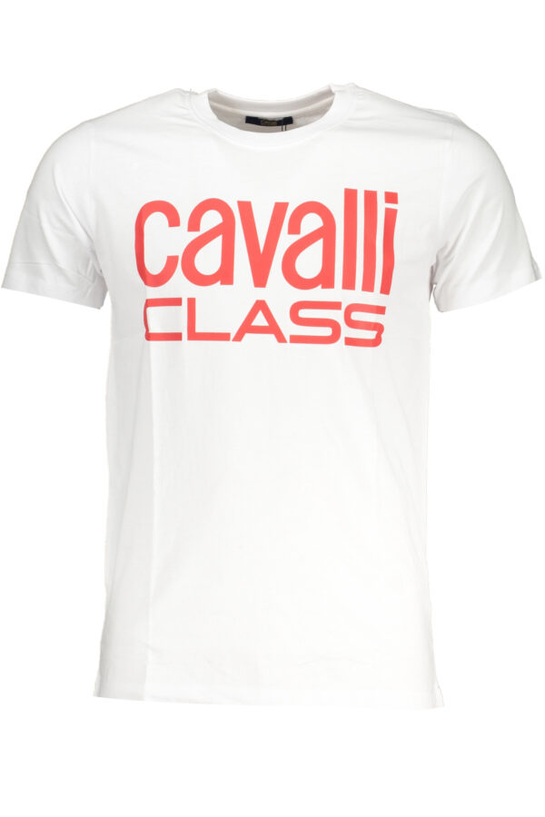 CAVALLI CLASS Мъжка Тениска с Къс Ръкав - Бяла