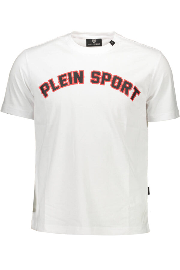 PLEIN SPORT Мъжка тениска - Бяла елегантност