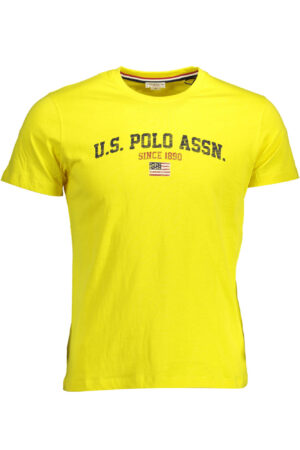 Мъжка тениска US Polo Assn. - Жълта