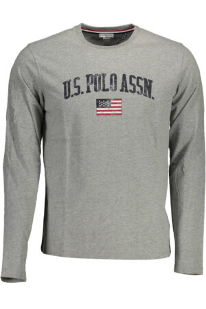 Мъжка Лонгслийв тениска US POLO - Сива