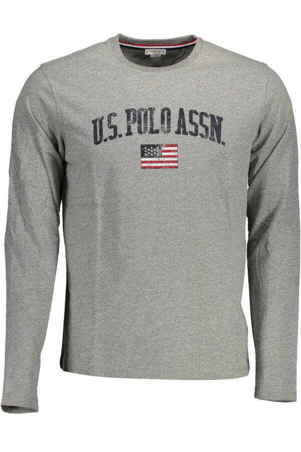 Мъжка Лонгслийв тениска US POLO - Сива