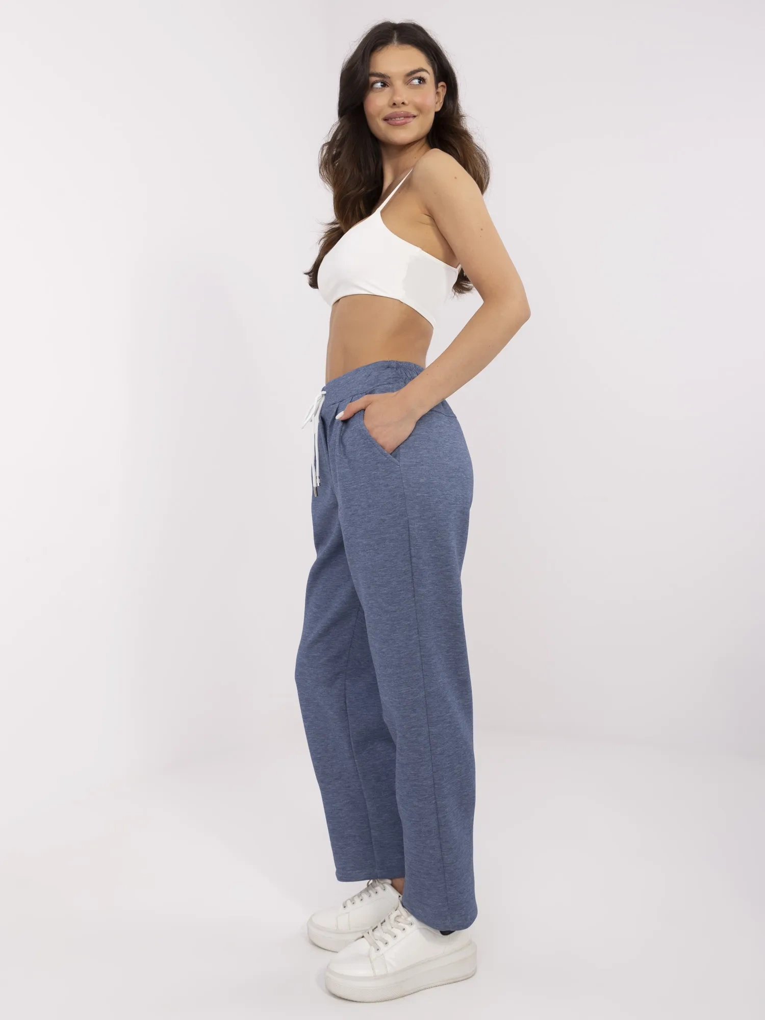 Тъмно сини панталони ITALY MODA - Удобство и Стил - Image 3
