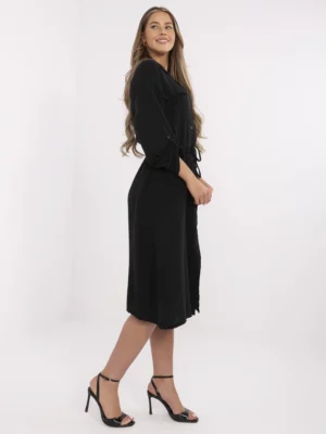 Черна Рокля ITALY MODA - 100% Памук