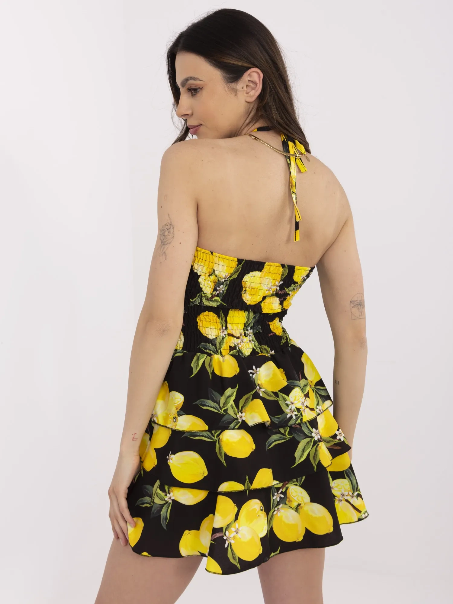 Черно-Жълта Рокля ITALY MODA - Елегантност! - Image 3