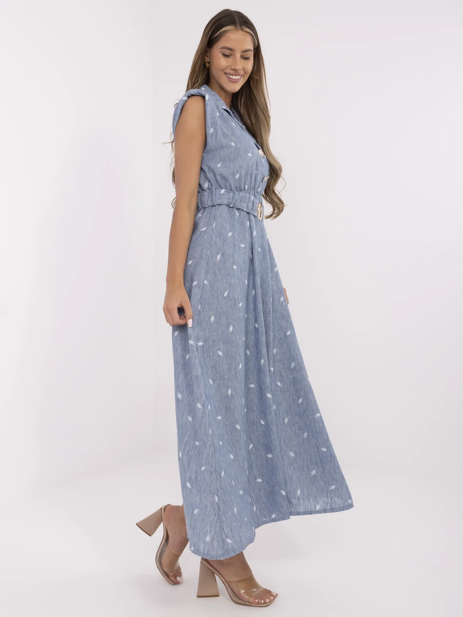 Тъмносиня рокля ITALY MODA - Елегантна и стилна - Image 4