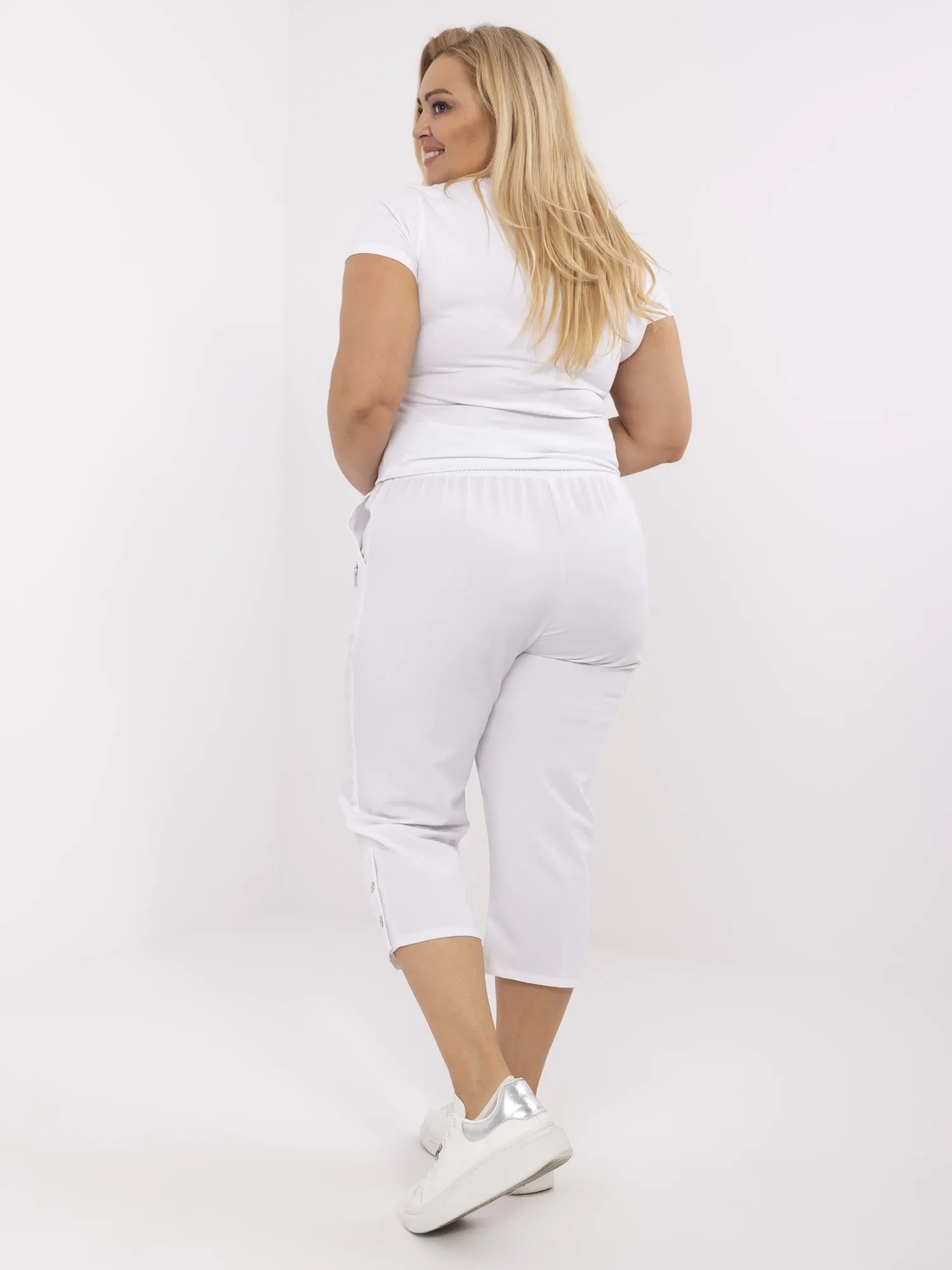 Бели Дамски Панталони New Fashion - Елегантност