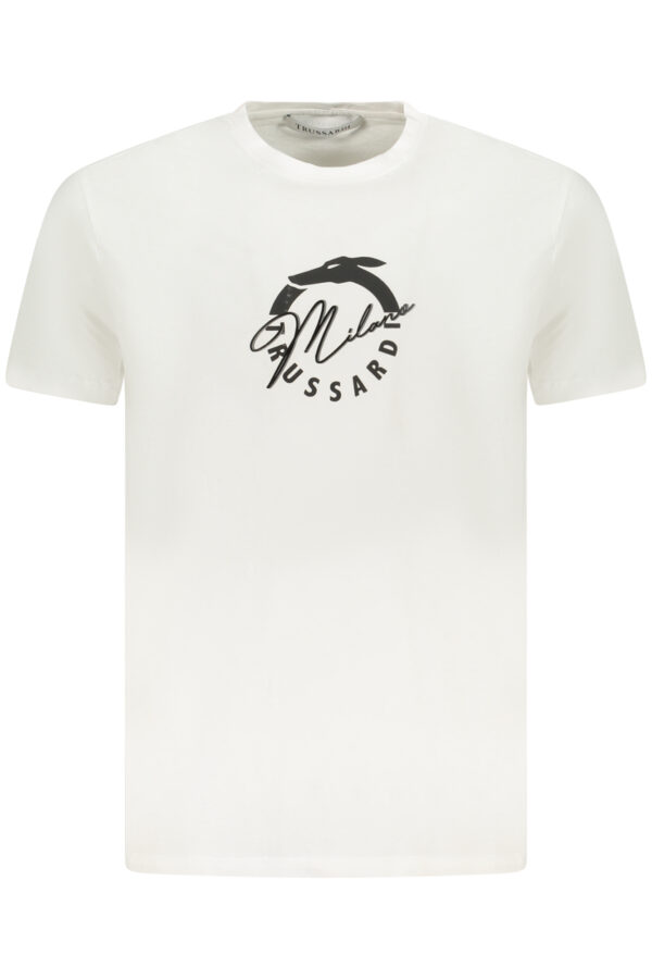 Бяла Мъжка Тениска Trussardi - Класически Стил