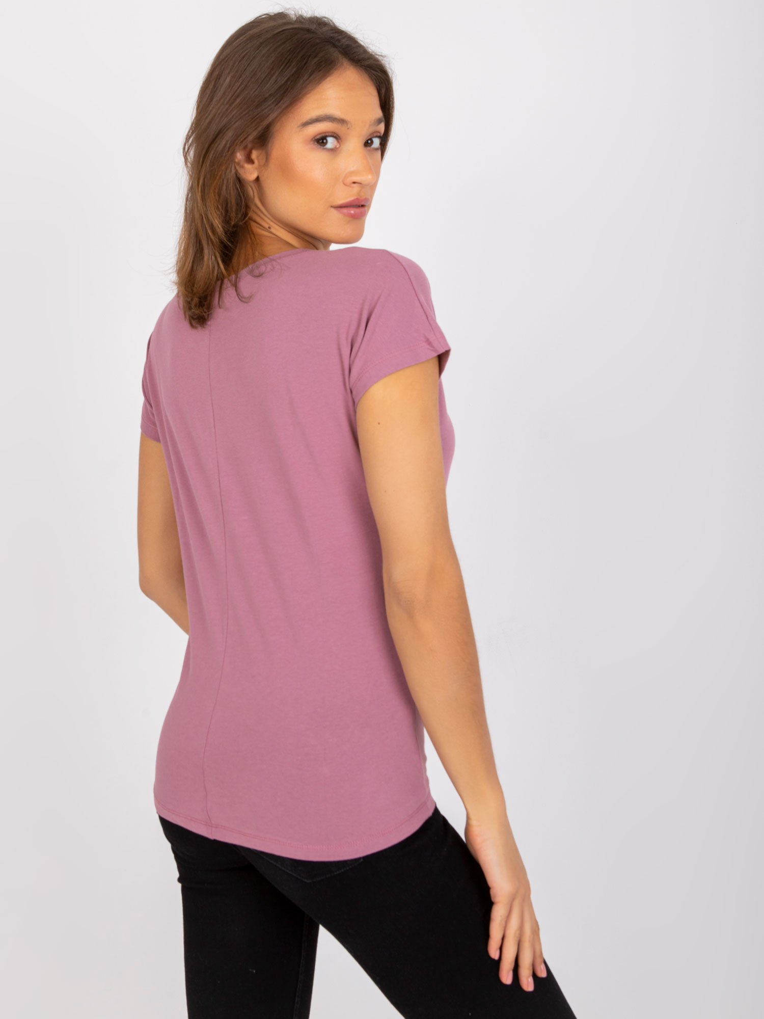 Елегантна Dirty Pink Тениска Emory - BASIC FEEL GOOD - Image 9