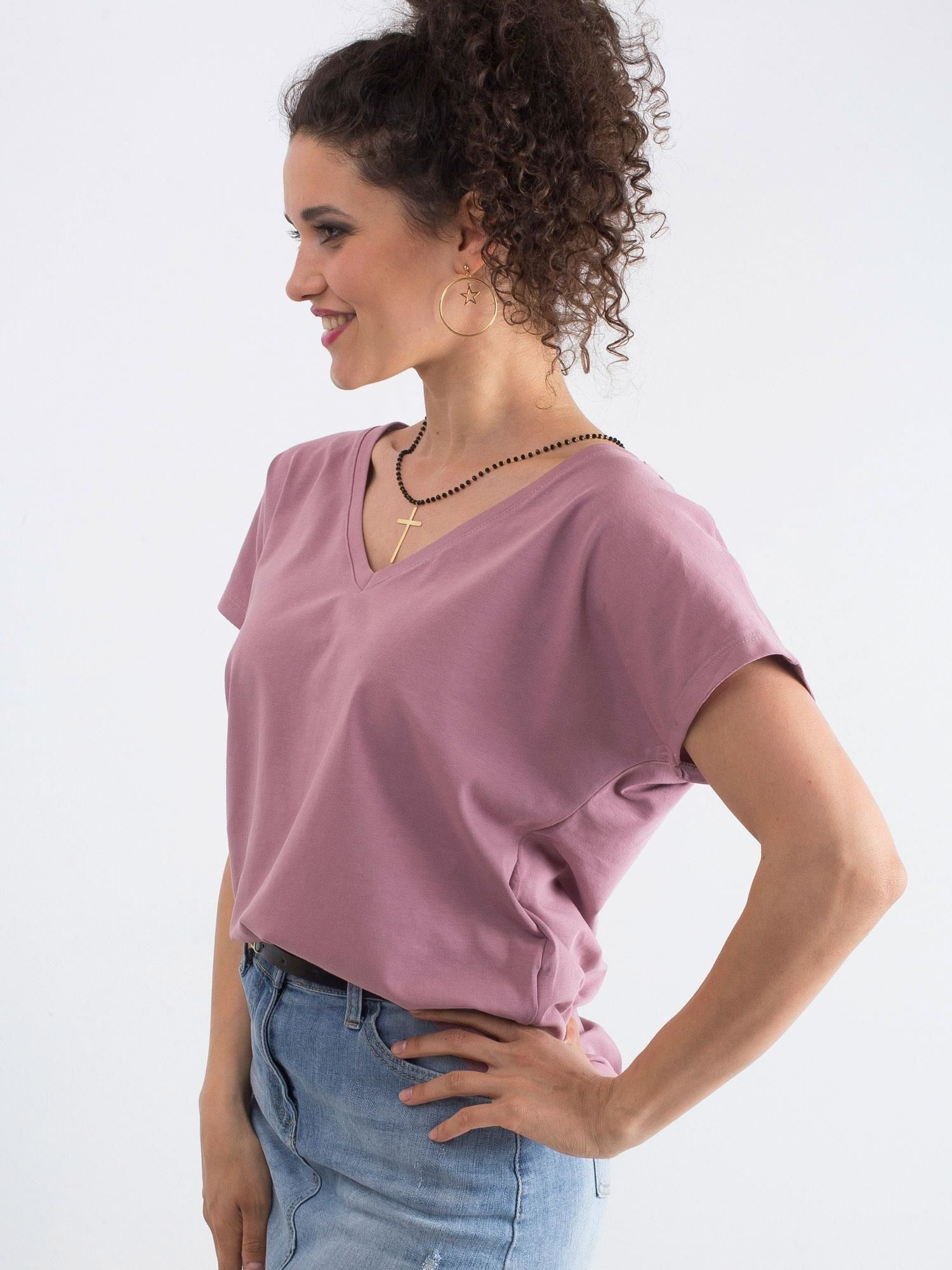 Елегантна Dirty Pink Тениска Emory - BASIC FEEL GOOD - Image 8