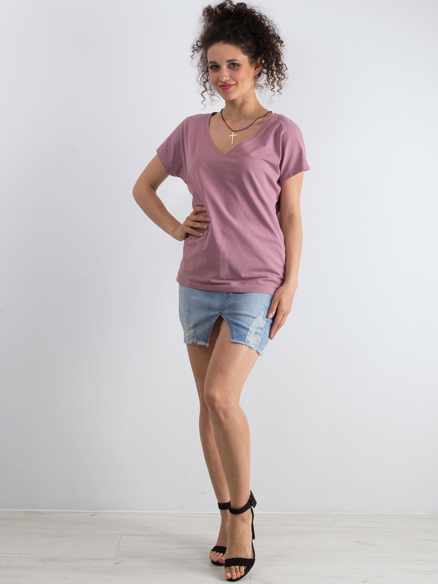 Елегантна Dirty Pink Тениска Emory - BASIC FEEL GOOD - Image 2