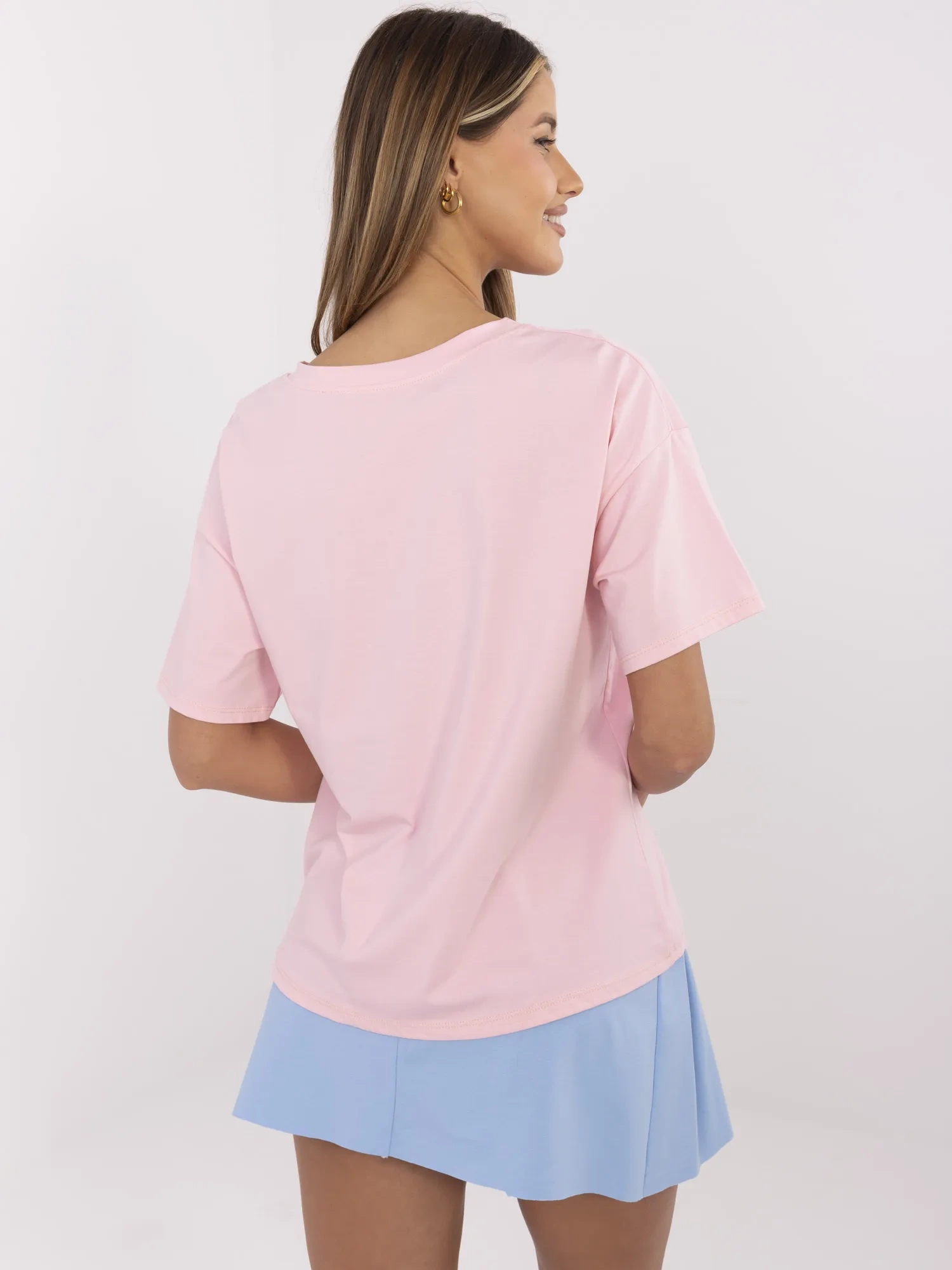 Розова Тениска ITALY MODA - Елегантност и Комфорт - Image 4