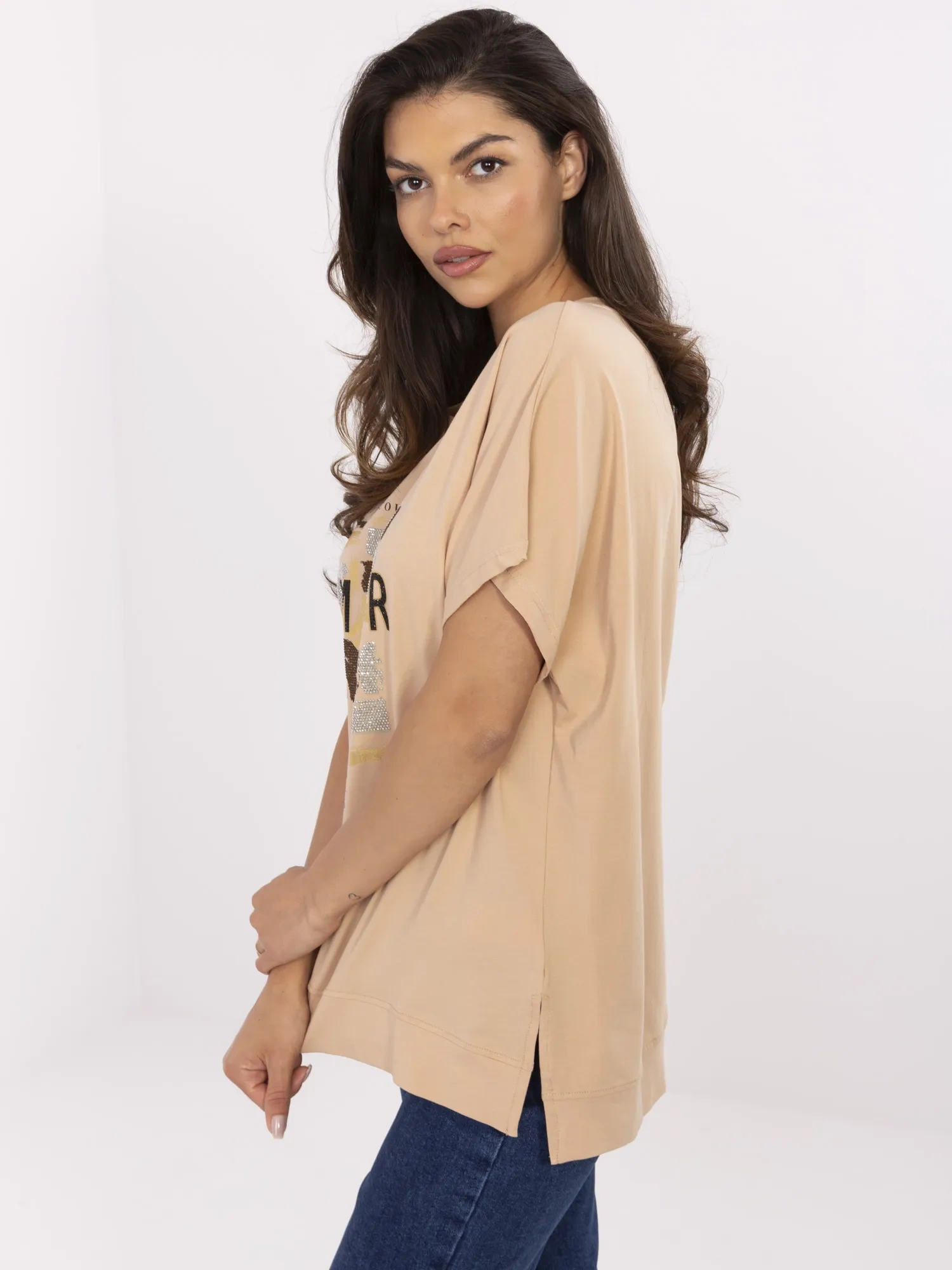Елегантна Блуза Calimera Camel - Памук и Комфорт - Image 3