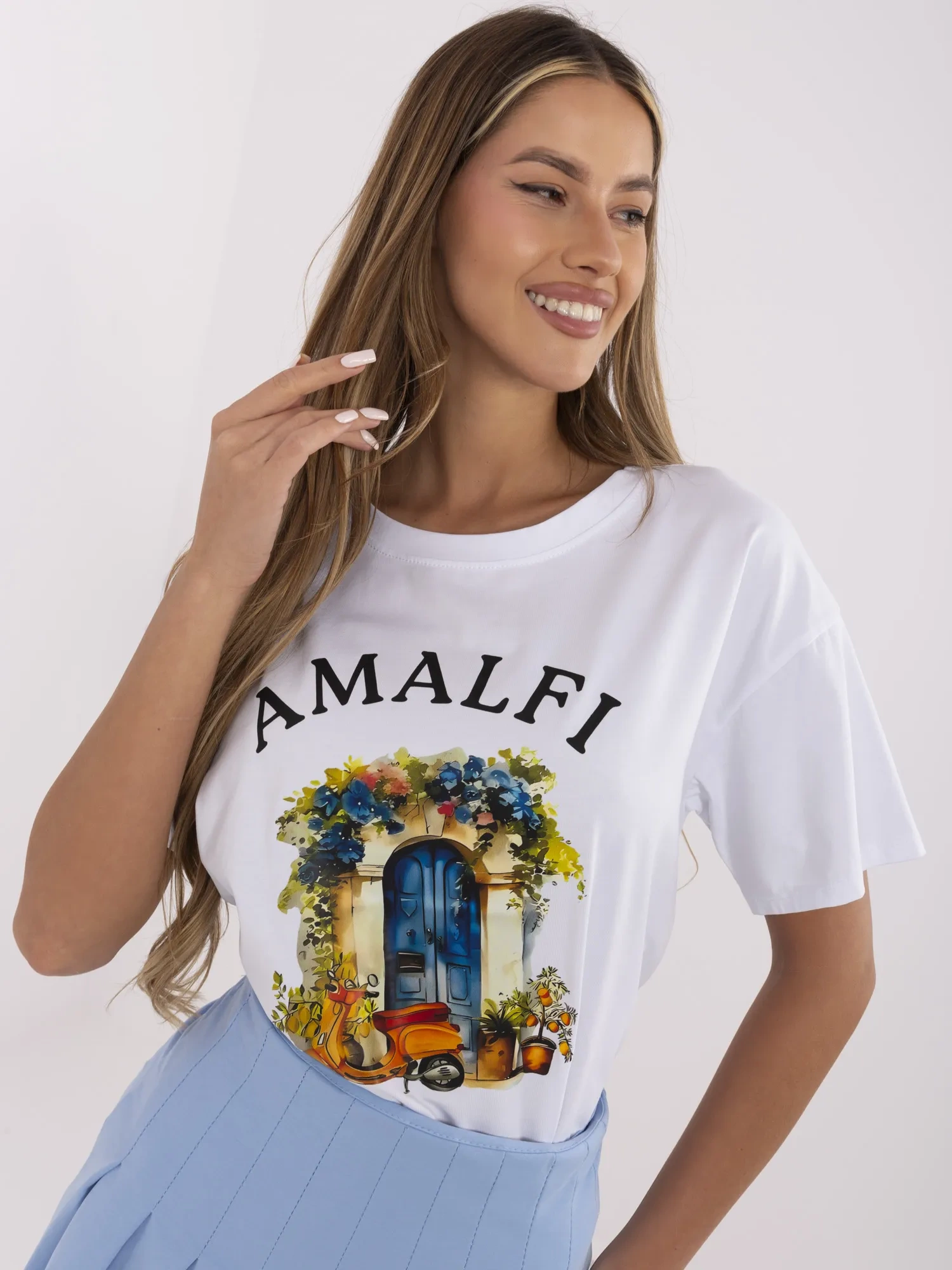 Бяла тениска ITALY MODA - стил и комфорт - Image 4