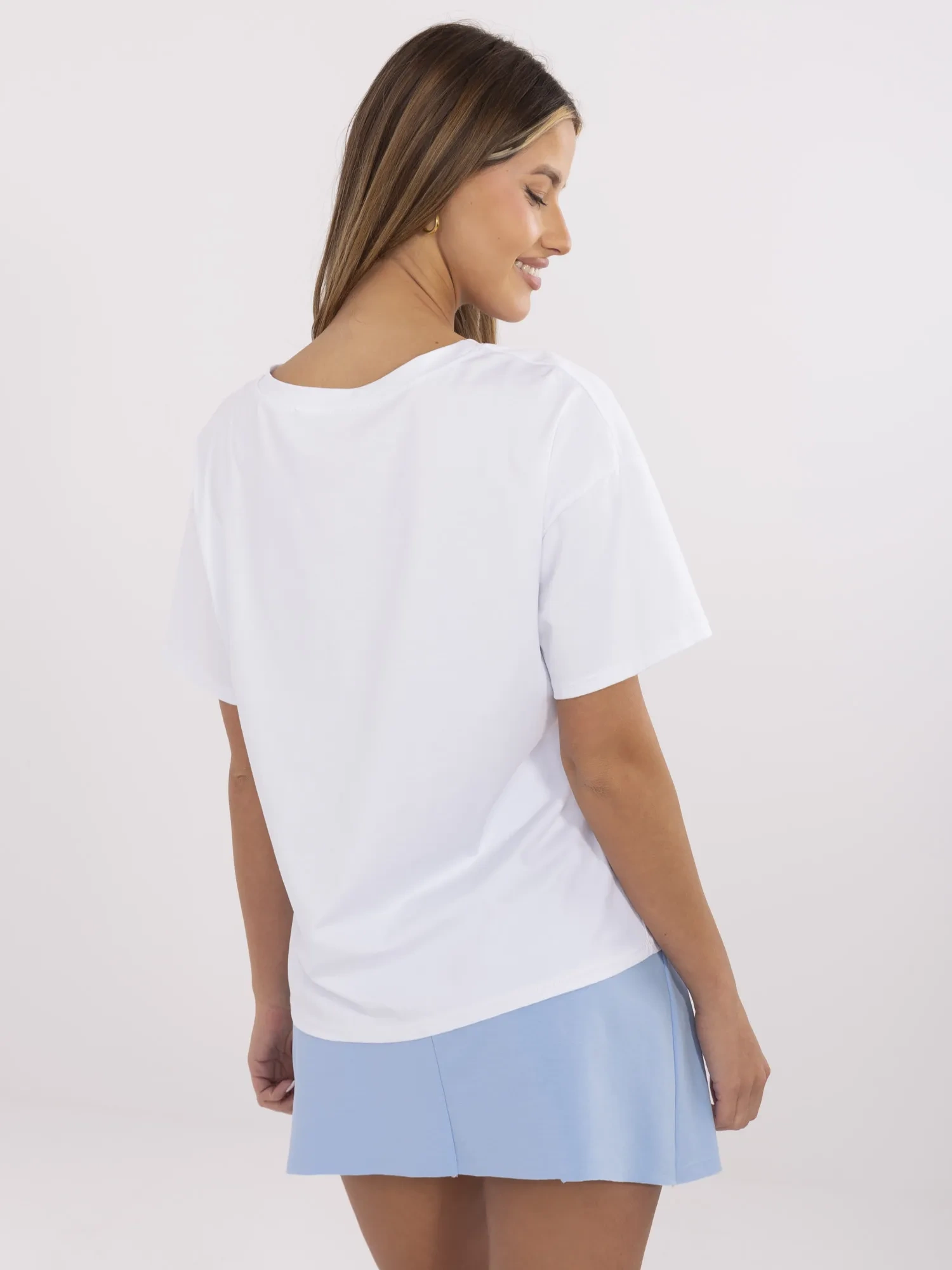Бяла тениска ITALY MODA - стил и комфорт - Image 2