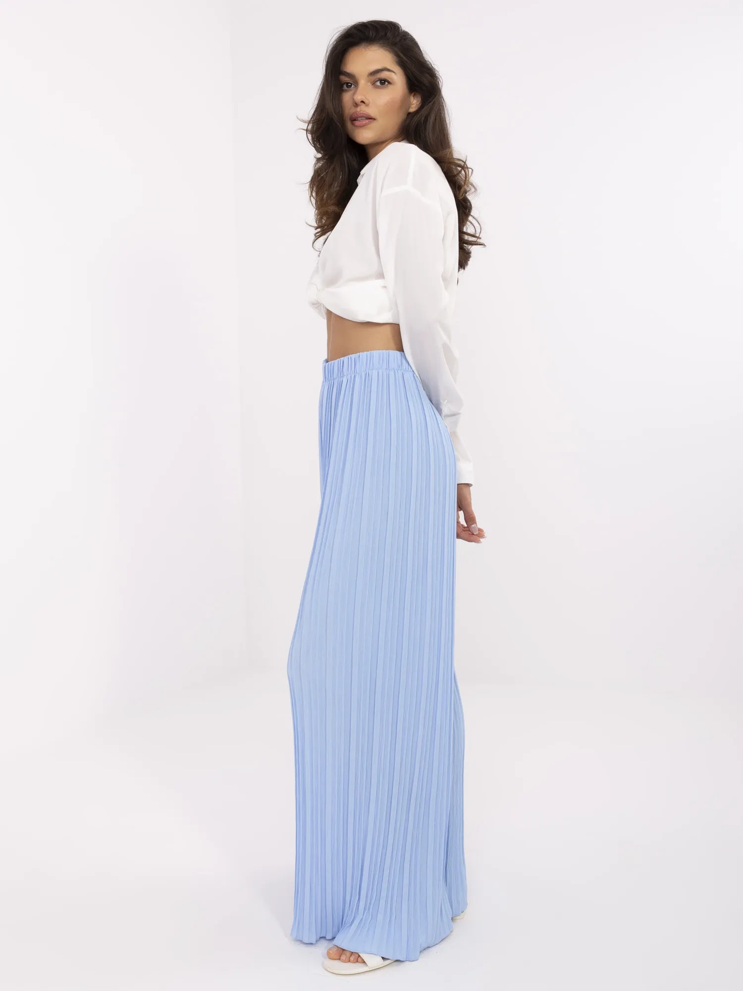 Светлосини Панталони ITALY MODA - Елегантен Комфорт - Image 2