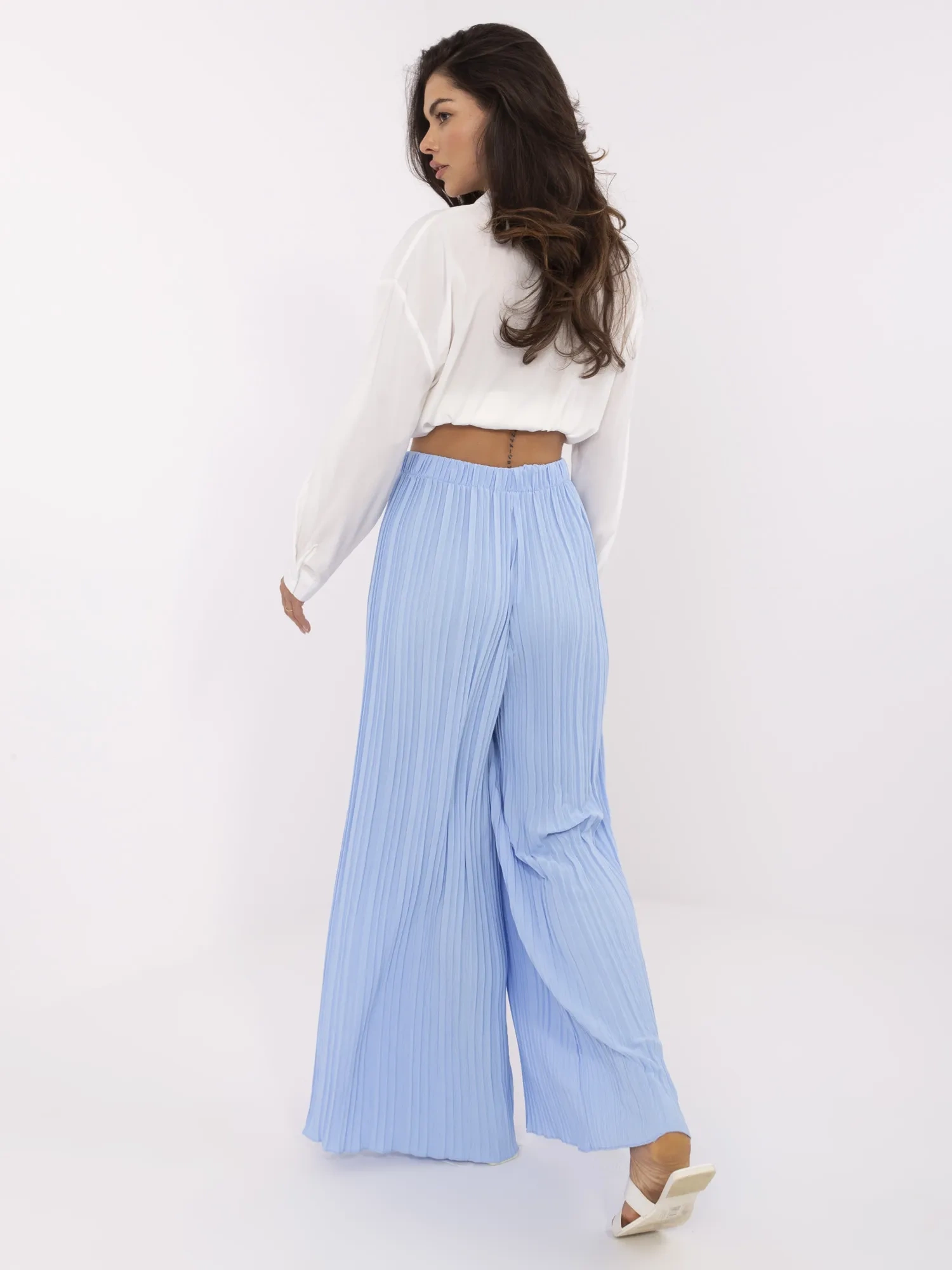 Светлосини Панталони ITALY MODA - Елегантен Комфорт - Image 3