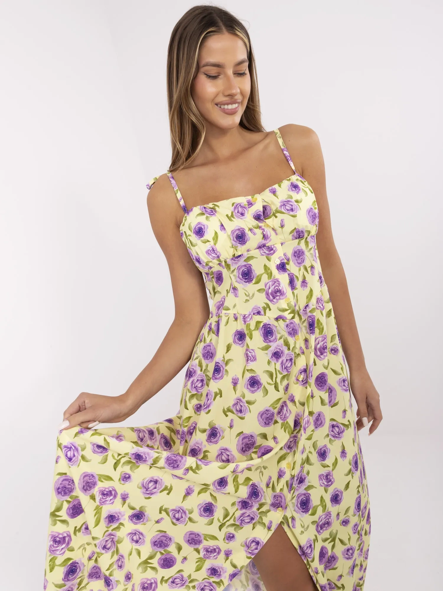 Жълта Рокля ITALY MODA - Елегантна и Лятна! - Image 2