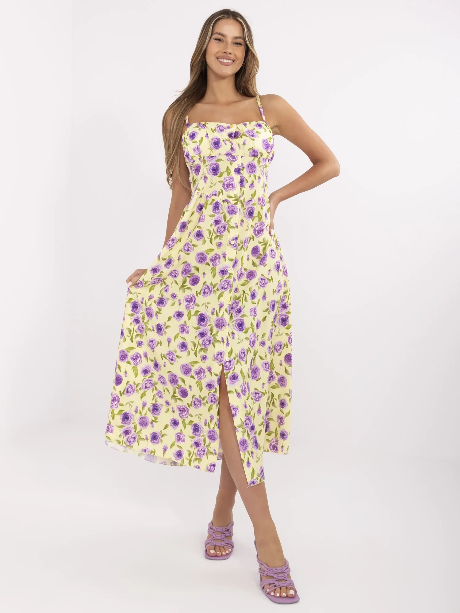 Жълта Рокля ITALY MODA - Елегантна и Лятна! - Image 4