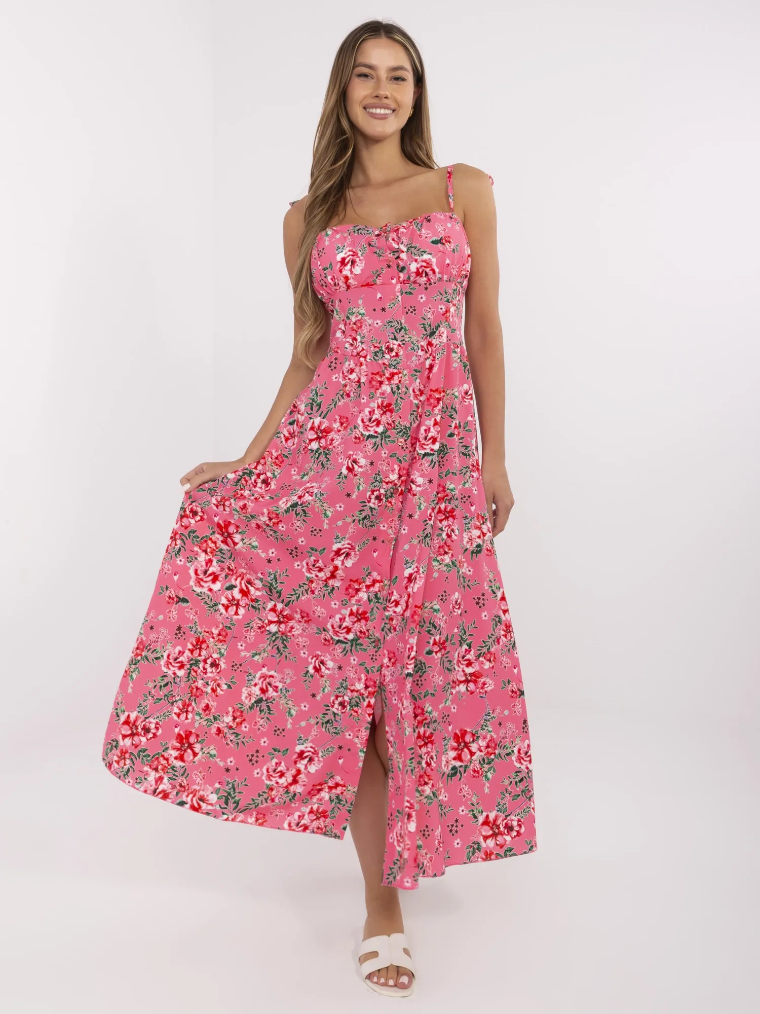 Розова рокля ITALY MODA - Елегантна и стилна - Image 3