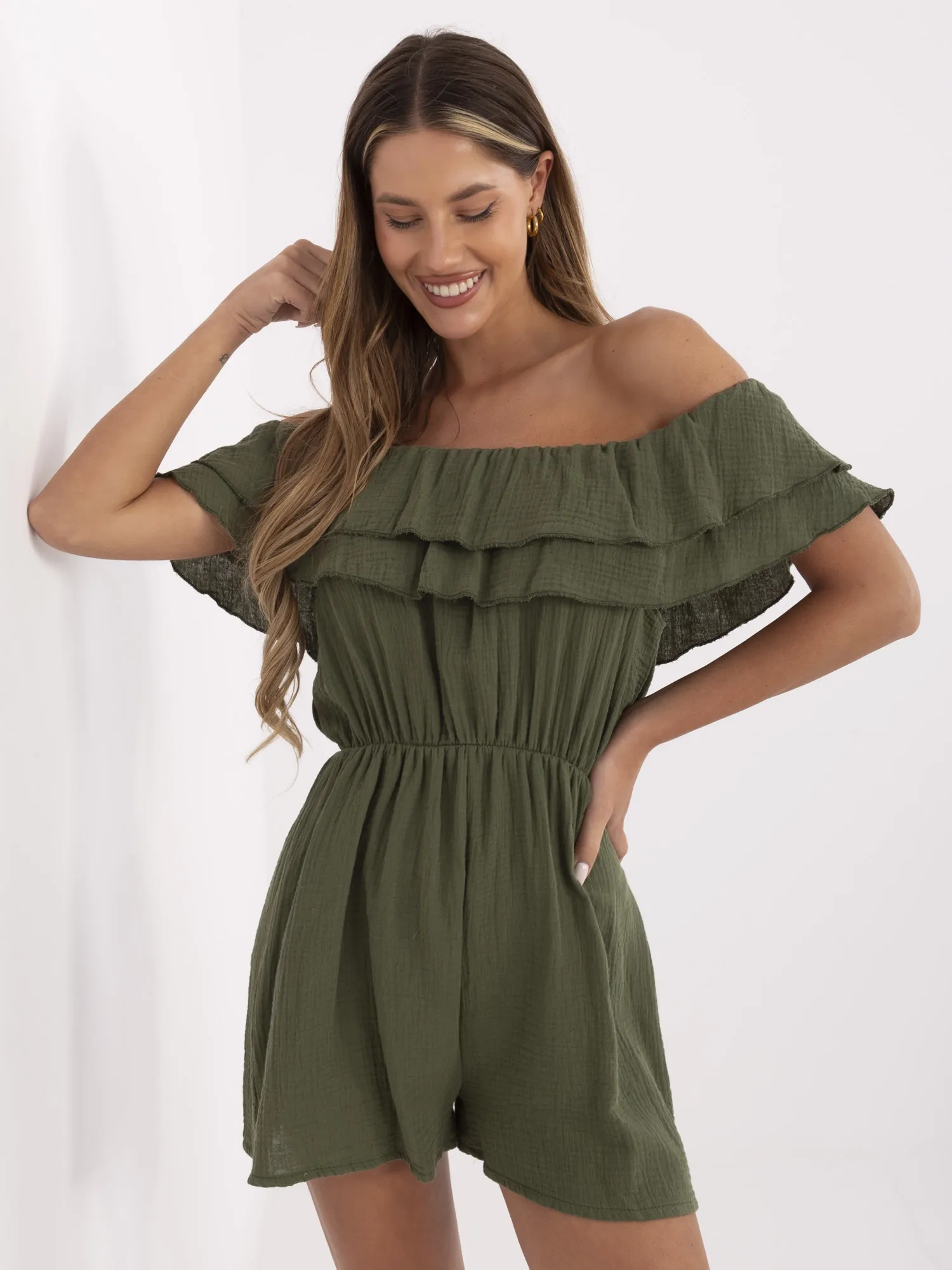 Khaki Комбинезон ITALY MODA - Удобство и Стил - Image 3