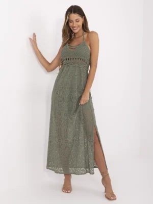 Елегантна Khaki Рокля ITALY MODA - Нова Колекция