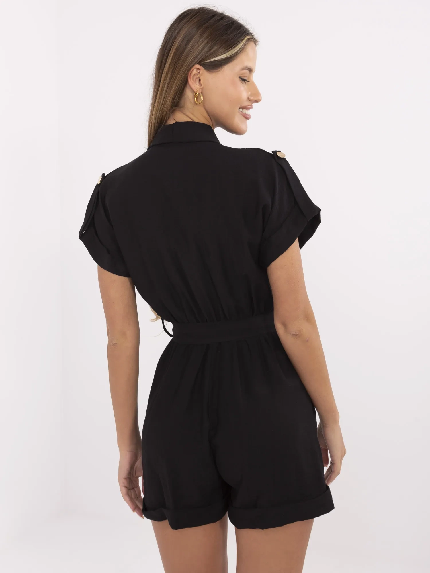 Черен гащеризон ITALY MODA - Елегантност! - Image 3