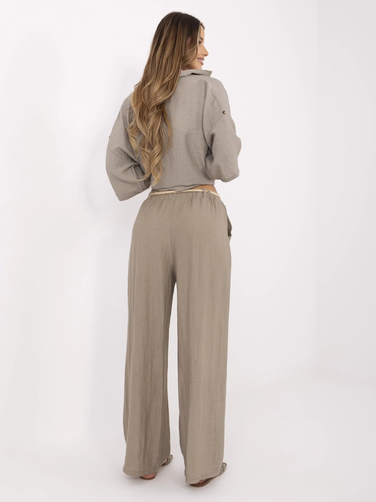 Бежови Дамски Панталони Italy Moda - Удобство и Стил - Image 4