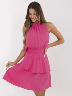 Фуксия Рокля ITALY MODA - Памучен Комфорт