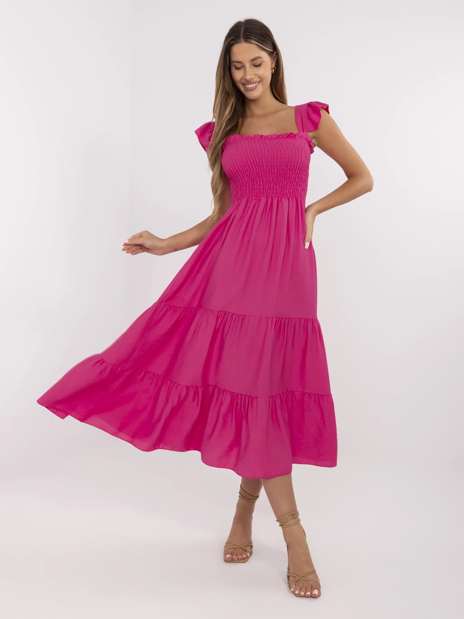 Фуксия Рокля ITALY MODA - Елегантна и Удобна - Image 2