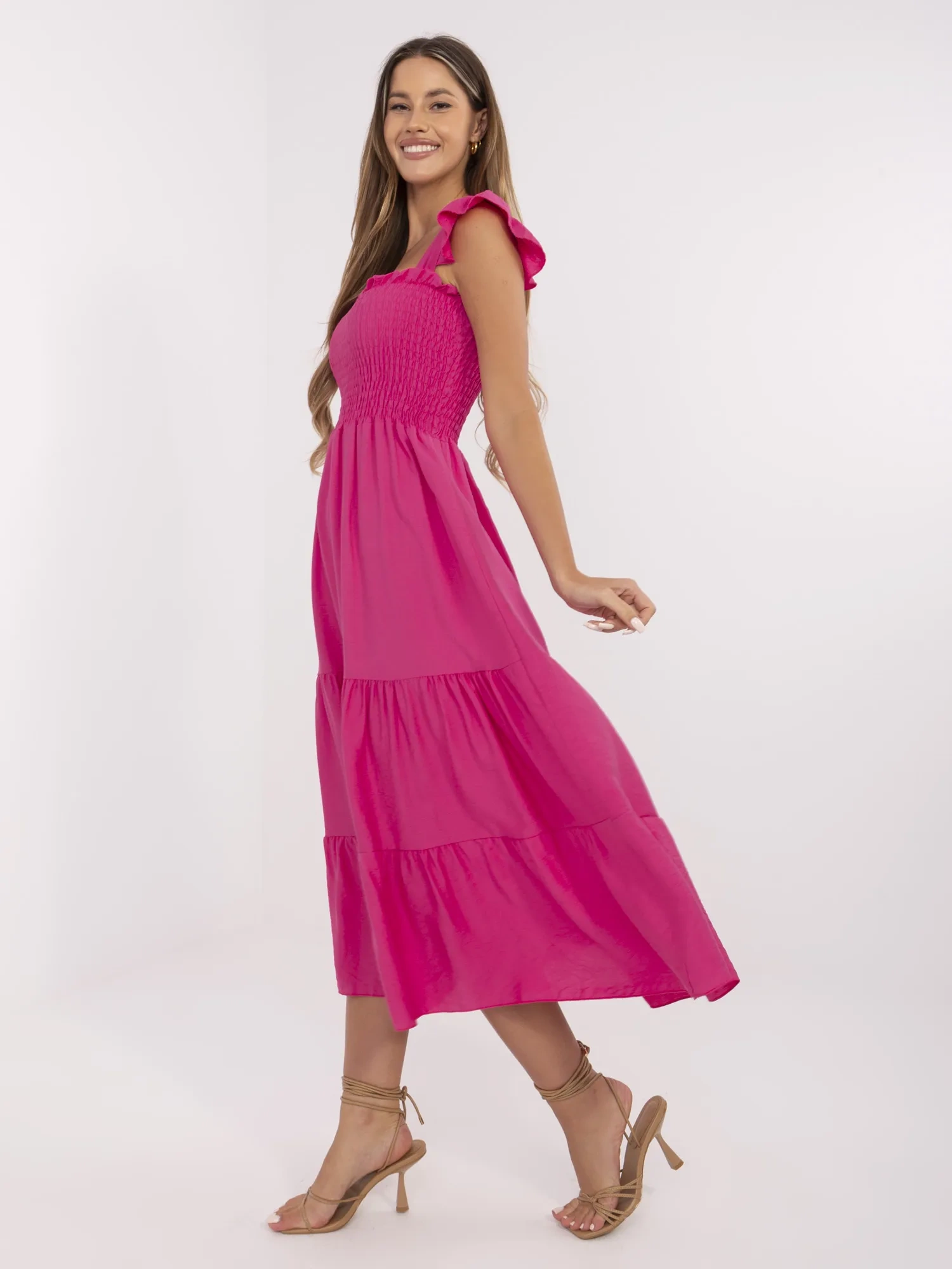 Фуксия Рокля ITALY MODA - Елегантна и Удобна - Image 3