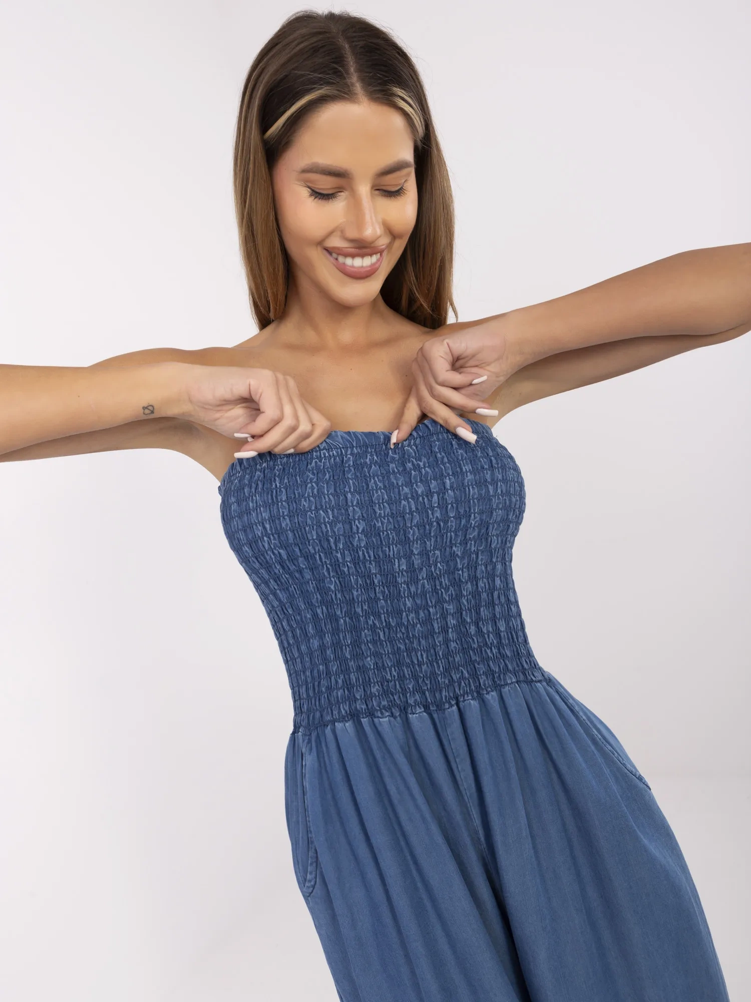 Тъмносин гащеризон ITALY MODA - Елегантен и Удобен - Image 4