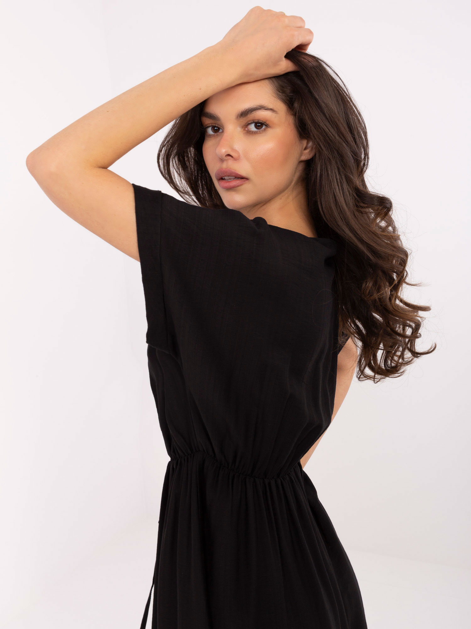 Черна Рокля ITALY MODA - Елегантна и Удобна - Image 2