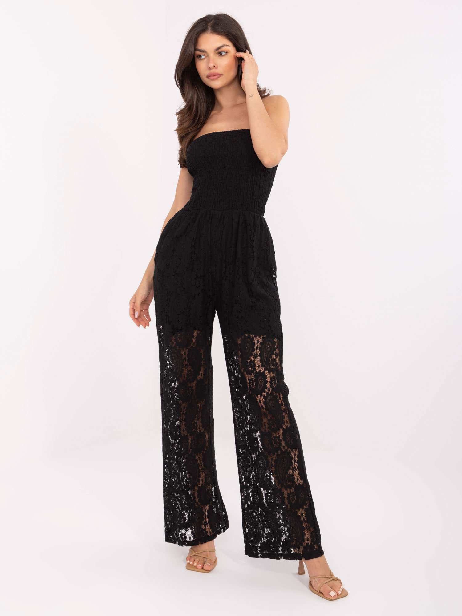 Черен гащеризон ITALY MODA - елегантен комфорт - Image 5