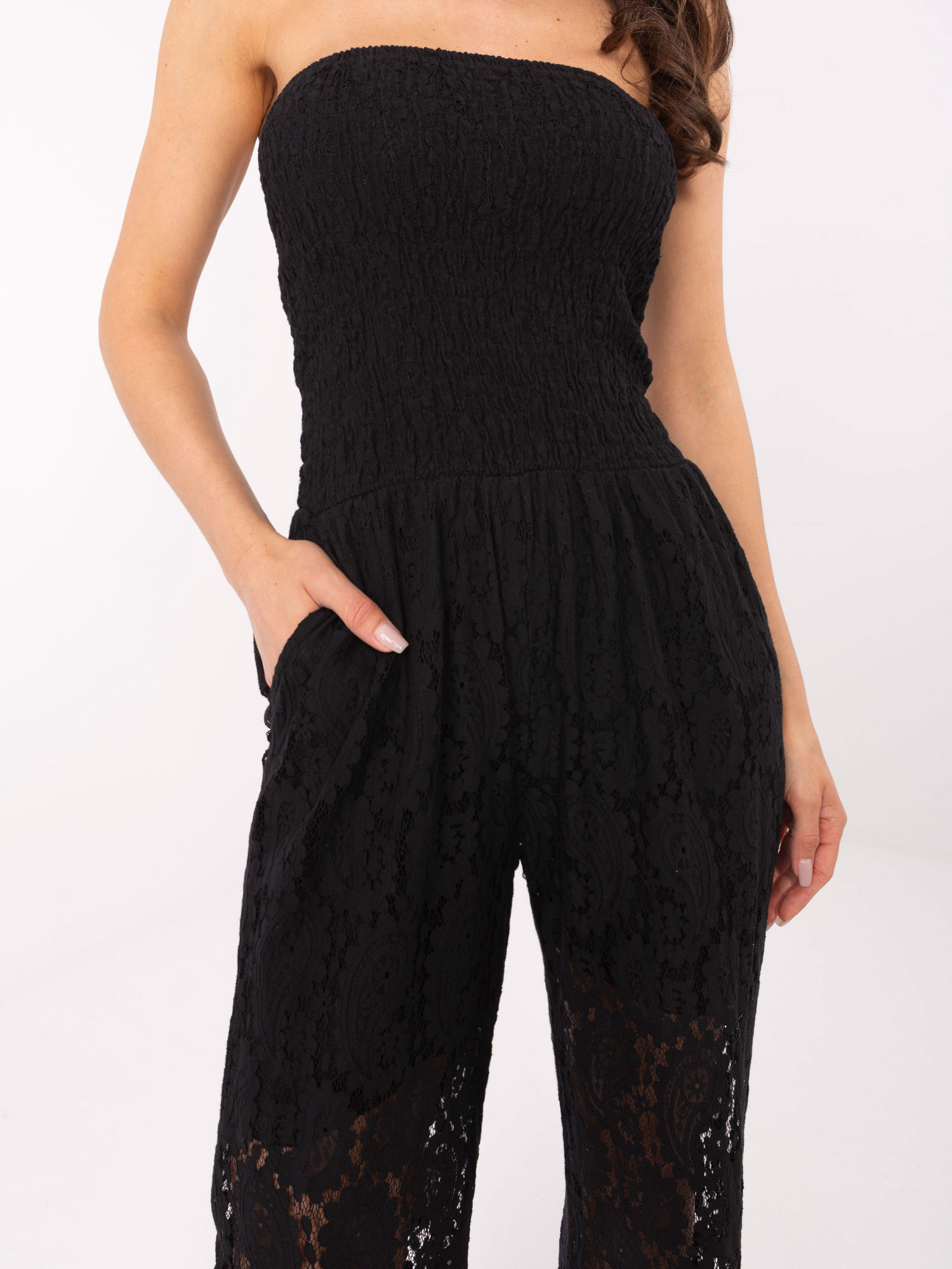 Черен гащеризон ITALY MODA - елегантен комфорт - Image 3