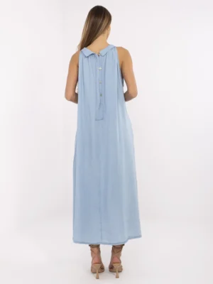Стилна Синя Рокля ITALY MODA - Lyocell