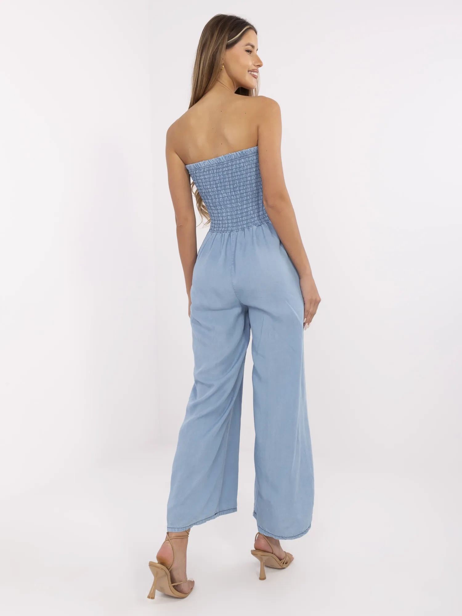 Стилни Дамски Гащеризони ITALY MODA - Син - Image 3
