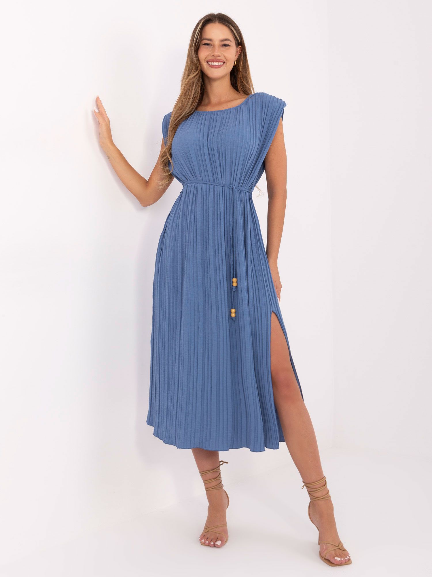 Тъмносиня Рокля ITALY MODA - Елегантна и Удобна - Image 4