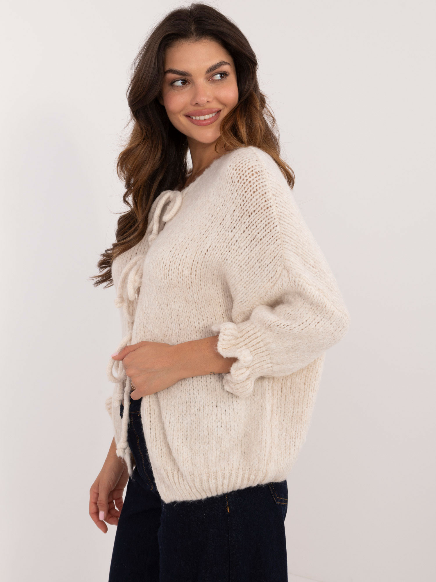 Бежов Пуловер ITALY MODA - Елегантност и Комфорт - Image 4