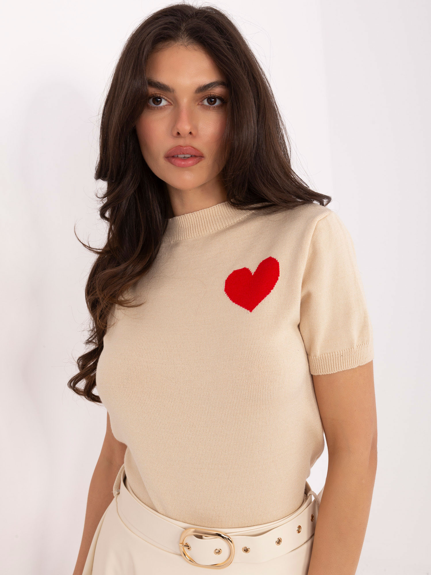 Бежов пуловер SHOP SMILE - Елегантност и Комфорт - Image 3