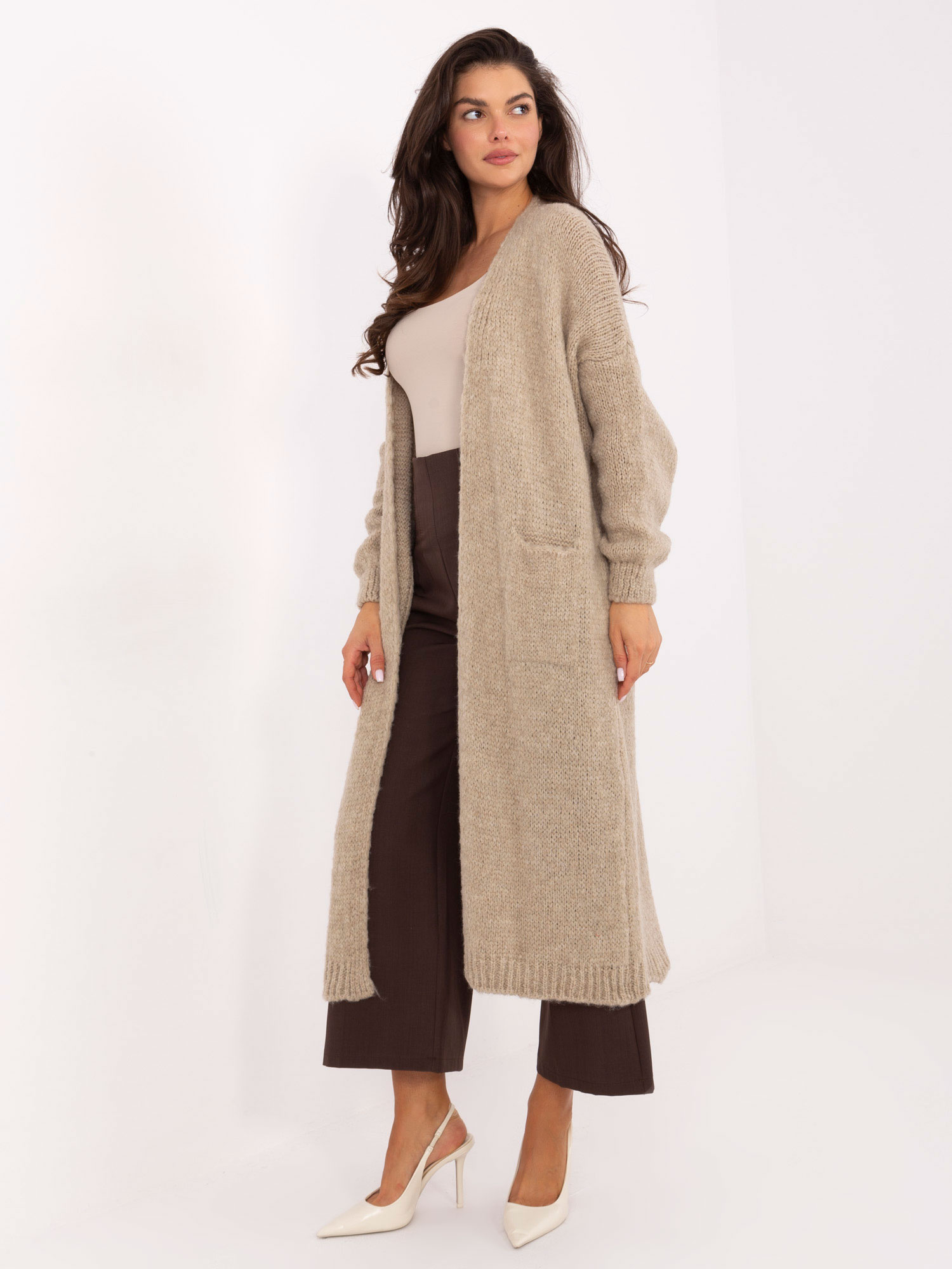 Бежов Пуловер ITALY MODA - Елегантност и Комфорт - Image 3