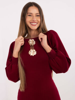Бордо Рокля SHOP SMILE - Елегантна и Удобна