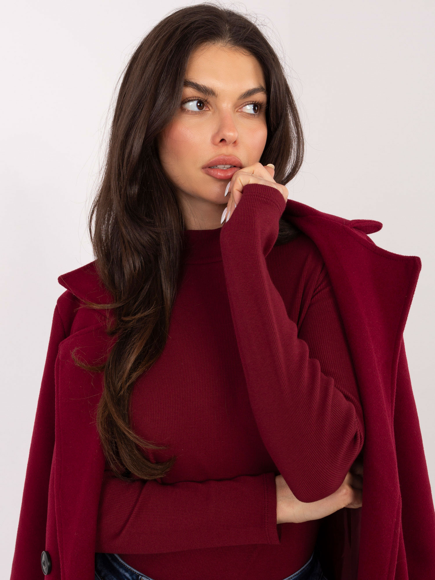 Бордо Блуза SHOP SMILE - Елегантна и Удобна - Image 3