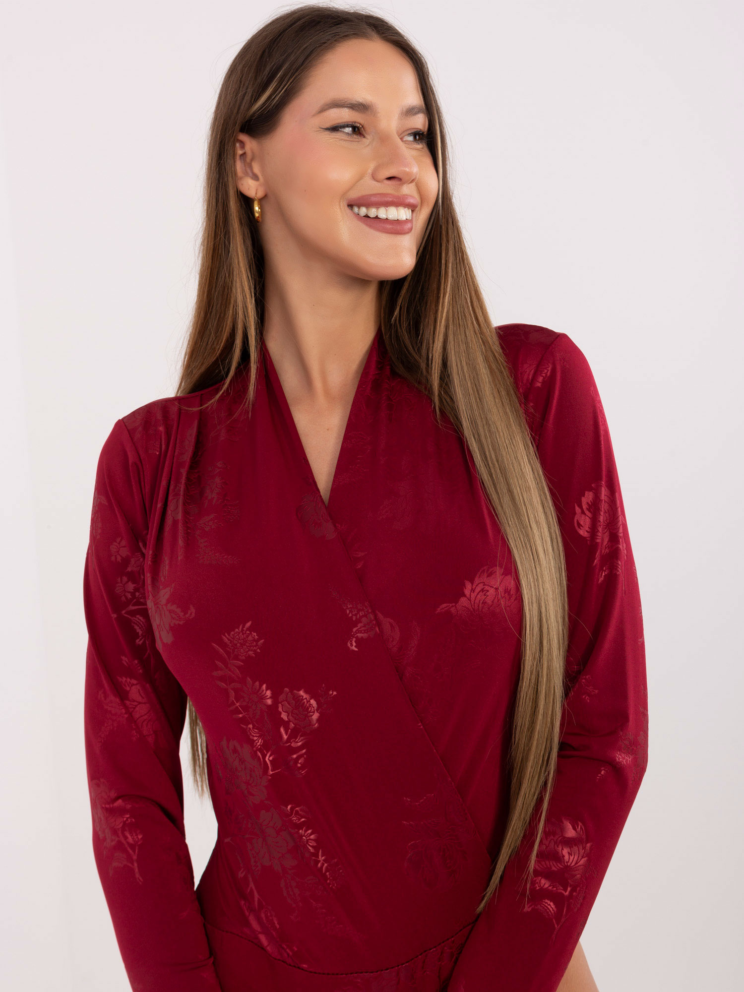 Бордо Боди ITALY MODA - Елегантност и Комфорт - Image 4