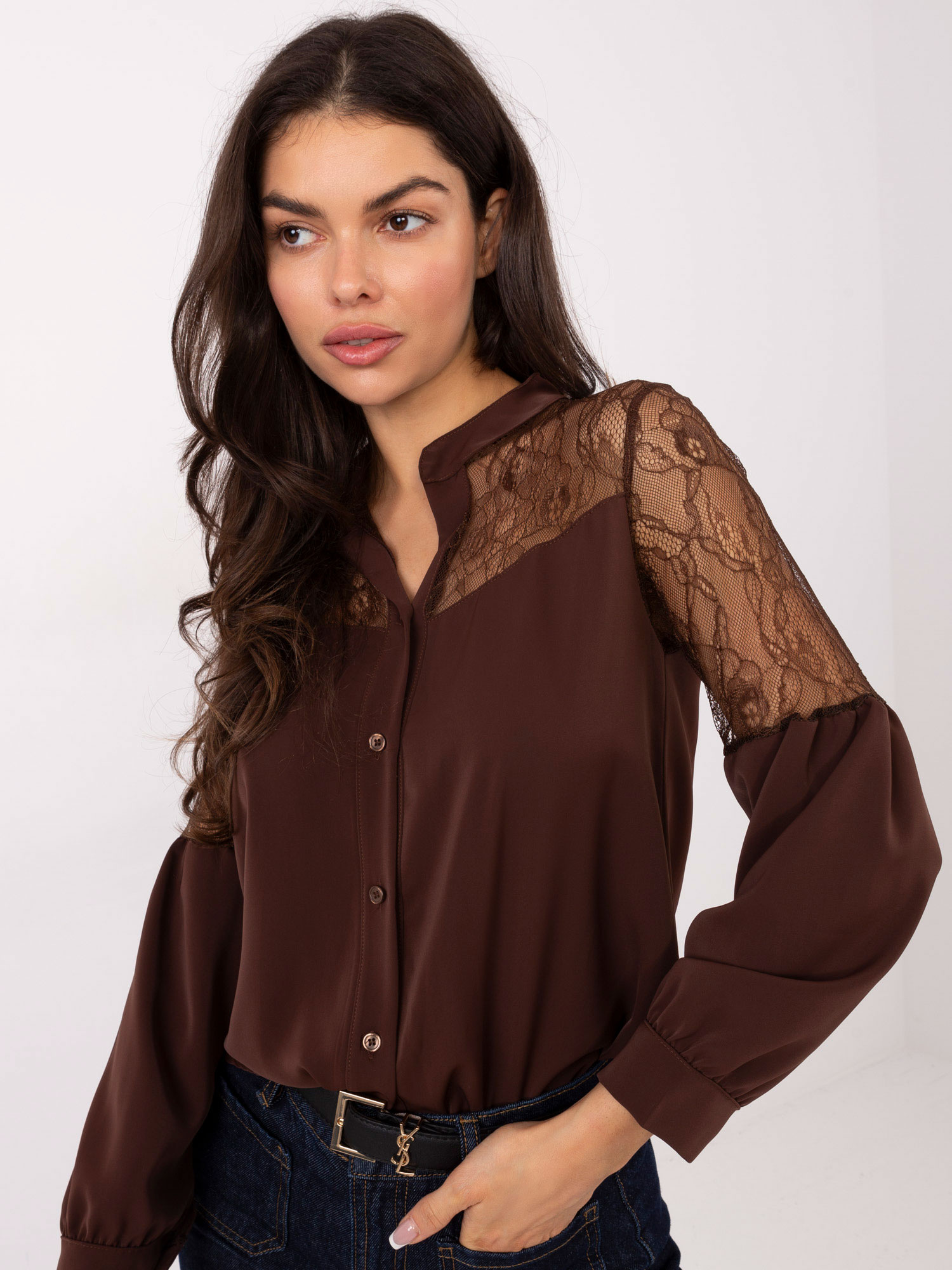 Кафява риза ITALY MODA - елегантна и стилна - Image 2