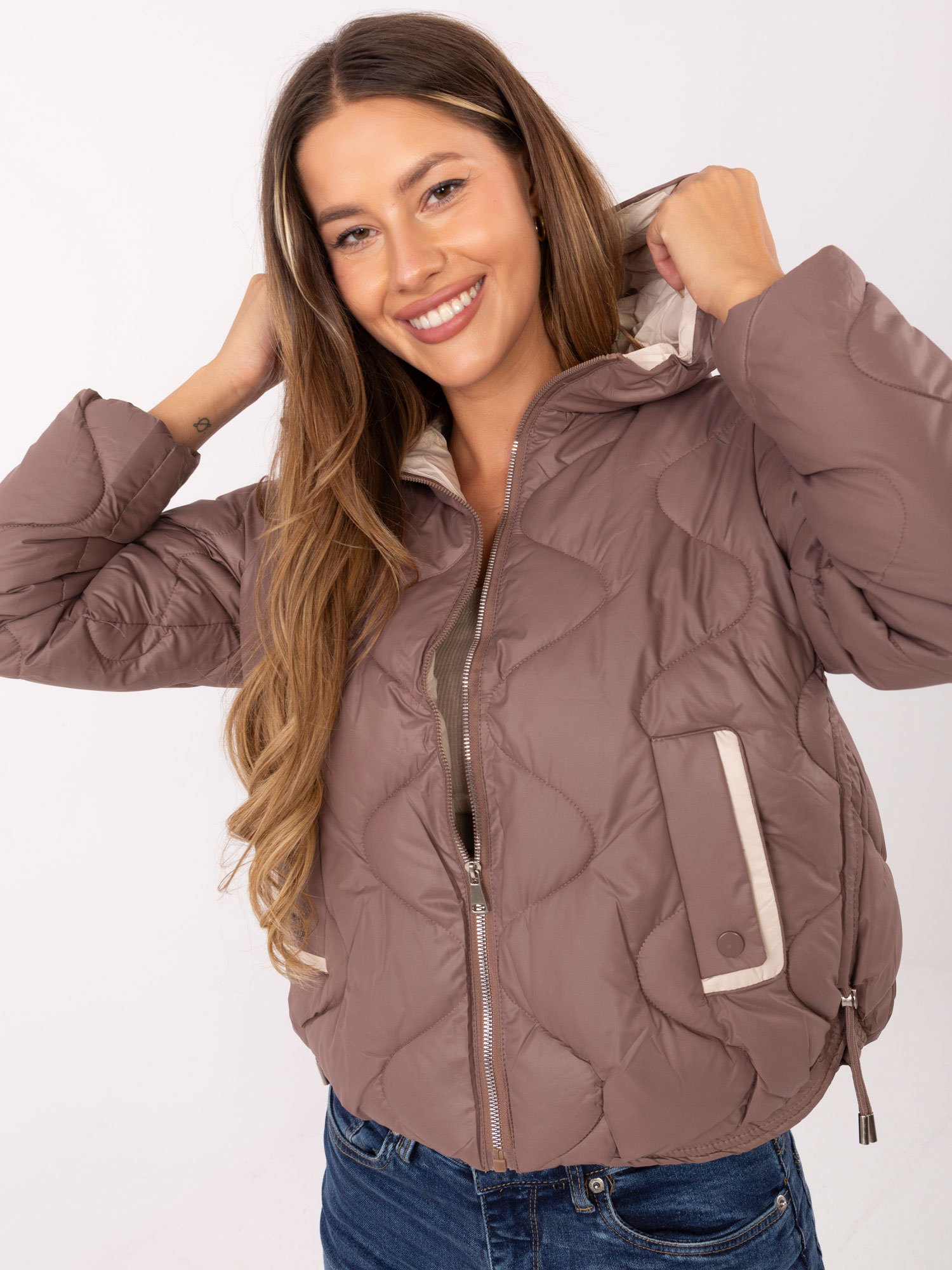 Кафяво Яке SHOP SMILE - Елегантност и Комфорт - Image 5
