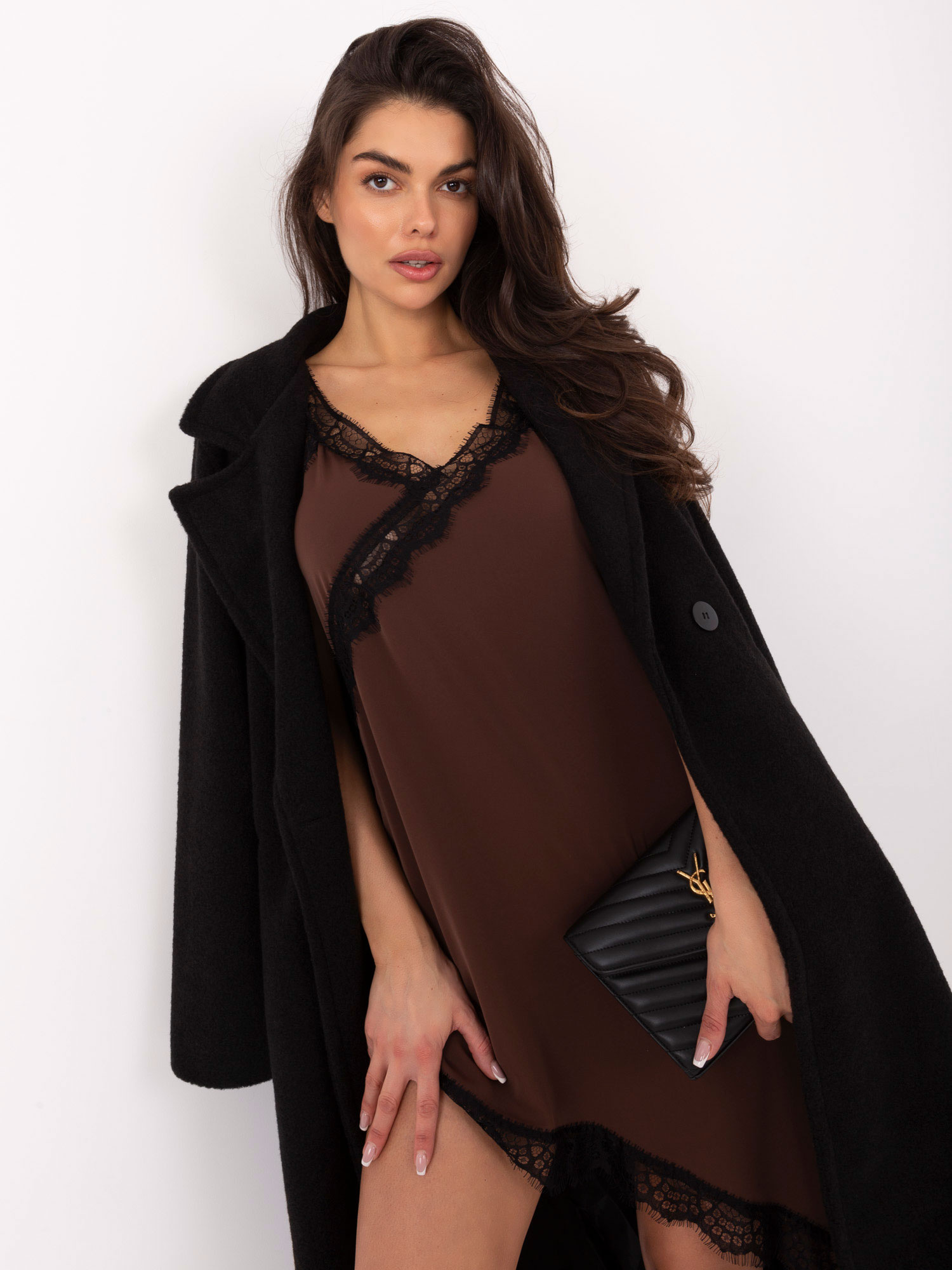 Елегантна кафява рокля ITALY MODA - Нова колекция! - Image 4