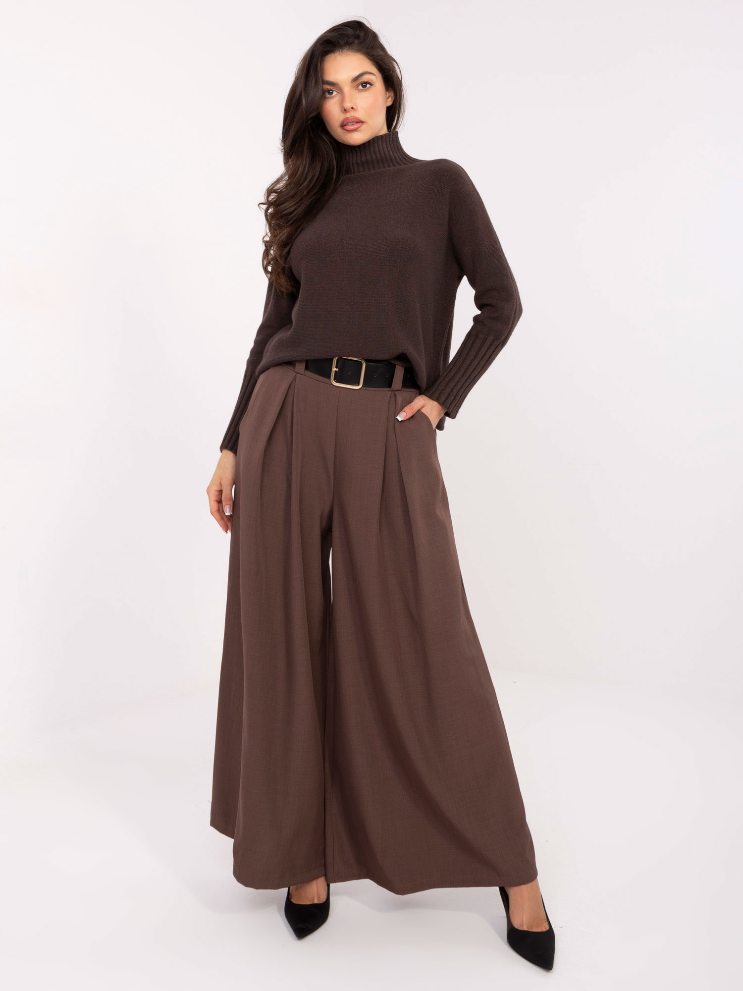 Кафяви панталони MODA ITALY - Елегантни и удобни - Image 4